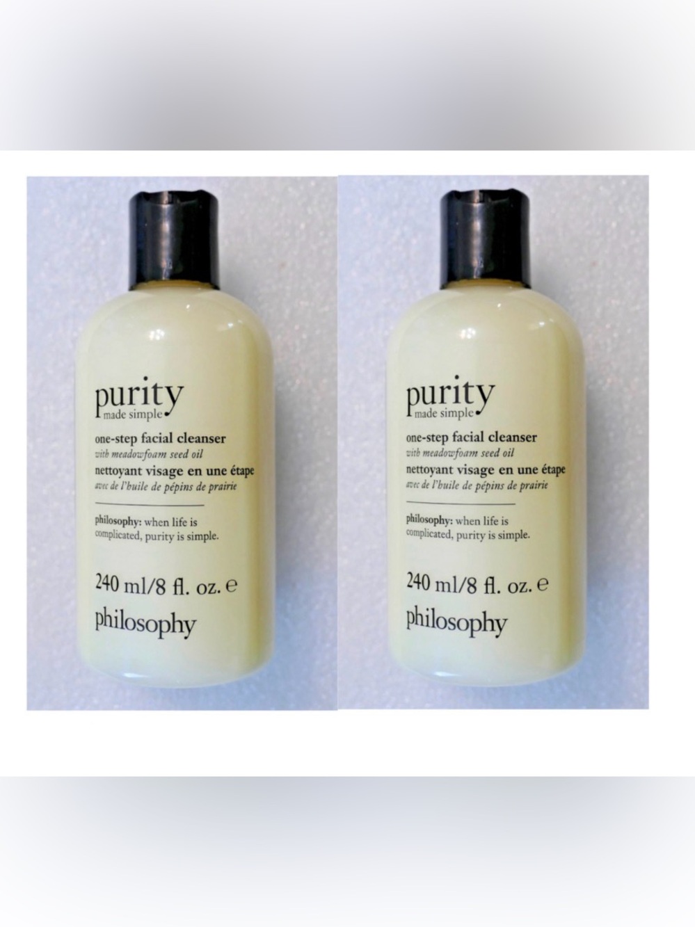 Bundle 2 Philosophy Purity Made Simple One-Step Facial Cleanser 8 fl.oz. each